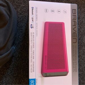 Pink Portable Bluetooth Speaker